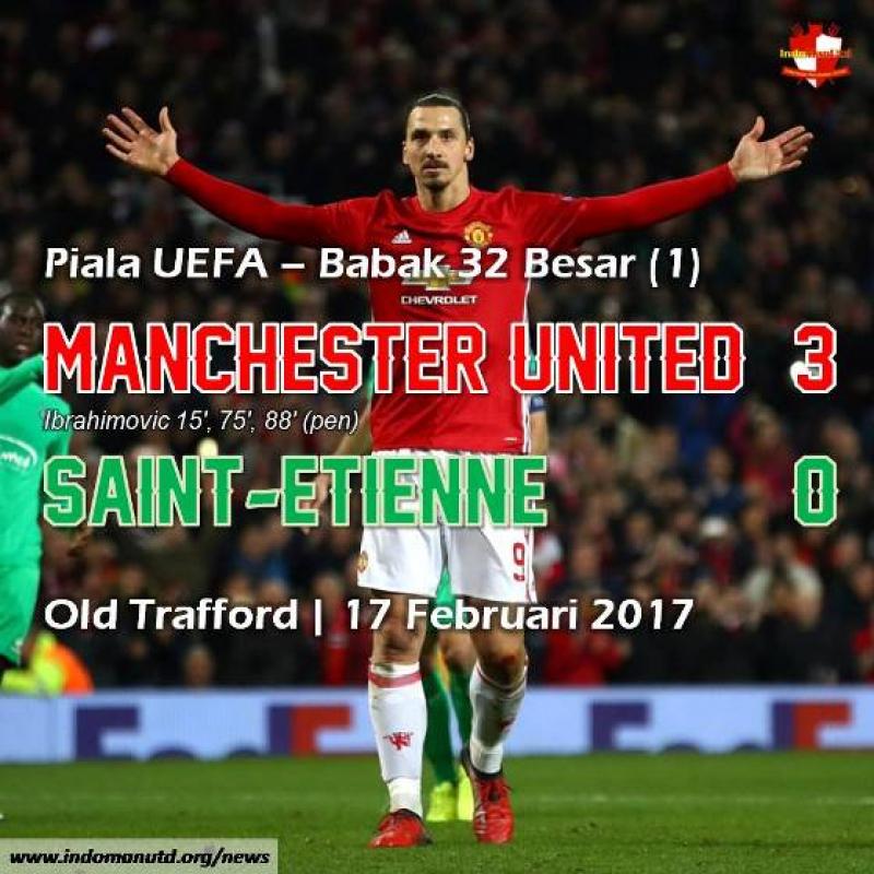 Review Piala UEFA: Manchester United 3-0 Saint-Etienne